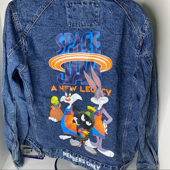 SPACE JAM A New Legacy LOONEY TUNES Members Only Denim Jacket - Picture 5 of 12